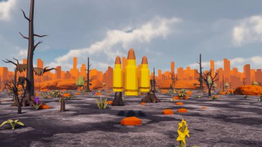 Sürdürülebilir kalkınma hedefleri için grafiksel kaynaklar biyolojik çeşitlilik büyüyen bir ekonomi ve ekoloji 3D yorumlama ve düşük polyester