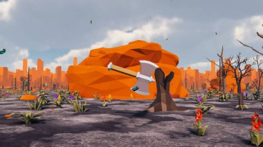 Sürdürülebilir kalkınma hedefleri için grafiksel kaynaklar biyolojik çeşitlilik büyüyen bir ekonomi ve ekoloji 3D yorumlama ve düşük polyester