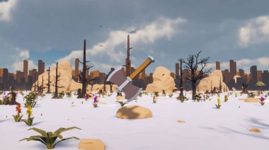 Sürdürülebilir kalkınma hedefleri için grafiksel kaynaklar biyolojik çeşitlilik büyüyen bir ekonomi ve ekoloji 3D yorumlama ve düşük polyester