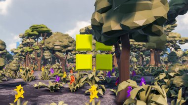 Sürdürülebilir kalkınma hedefleri için grafiksel kaynaklar biyolojik çeşitlilik büyüyen bir ekonomi ve ekoloji 3D yorumlama ve düşük polyester