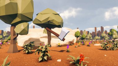 Sürdürülebilir kalkınma hedefleri için grafiksel kaynaklar biyolojik çeşitlilik büyüyen bir ekonomi ve ekoloji 3D yorumlama ve düşük polyester