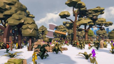 Sürdürülebilir kalkınma hedefleri için grafiksel kaynaklar biyolojik çeşitlilik büyüyen bir ekonomi ve ekoloji 3D yorumlama ve düşük polyester