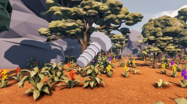 Sürdürülebilir kalkınma hedefleri için grafiksel kaynaklar biyolojik çeşitlilik büyüyen bir ekonomi ve ekoloji 3D yorumlama ve düşük polyester