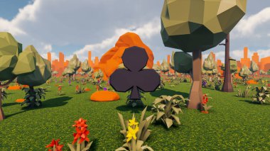 Sürdürülebilir kalkınma hedefleri için grafiksel kaynaklar biyolojik çeşitlilik büyüyen bir ekonomi ve ekoloji 3D yorumlama ve düşük polyester