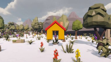 Sürdürülebilir kalkınma hedefleri için grafiksel kaynaklar biyolojik çeşitlilik büyüyen bir ekonomi ve ekoloji 3D yorumlama ve düşük polyester