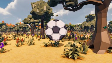 Sürdürülebilir kalkınma hedefleri için grafiksel kaynaklar biyolojik çeşitlilik büyüyen bir ekonomi ve ekoloji 3D yorumlama ve düşük polyester