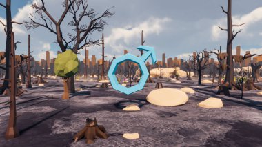 Sürdürülebilir kalkınma hedefleri için grafiksel kaynaklar biyolojik çeşitlilik büyüyen bir ekonomi ve ekoloji 3D yorumlama ve düşük polyester