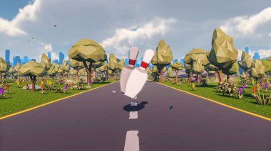 Sürdürülebilir kalkınma hedefleri için grafiksel kaynaklar biyolojik çeşitlilik büyüyen bir ekonomi ve ekoloji 3D yorumlama ve düşük polyester