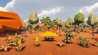 Sürdürülebilir kalkınma hedefleri için grafiksel kaynaklar biyolojik çeşitlilik büyüyen bir ekonomi ve ekoloji 3D yorumlama ve düşük polyester