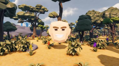 Sürdürülebilir kalkınma hedefleri için grafiksel kaynaklar biyolojik çeşitlilik büyüyen bir ekonomi ve ekoloji 3D yorumlama ve düşük polyester