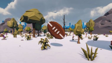 Sürdürülebilir kalkınma hedefleri için grafiksel kaynaklar biyolojik çeşitlilik büyüyen bir ekonomi ve ekoloji 3D yorumlama ve düşük polyester