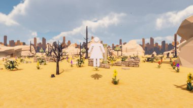 Sürdürülebilir kalkınma hedefleri için grafiksel kaynaklar biyolojik çeşitlilik büyüyen bir ekonomi ve ekoloji 3D yorumlama ve düşük polyester