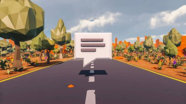 Sürdürülebilir kalkınma hedefleri için grafiksel kaynaklar biyolojik çeşitlilik büyüyen bir ekonomi ve ekoloji 3D yorumlama ve düşük polyester