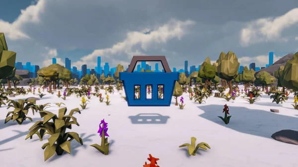 Sürdürülebilir kalkınma hedefleri için grafiksel kaynaklar biyolojik çeşitlilik büyüyen bir ekonomi ve ekoloji 3D yorumlama ve düşük polyester