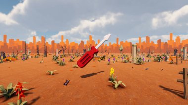 Landscape influence with communicate and campanies for wellness 3d render