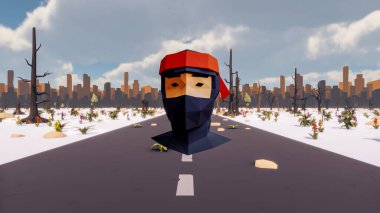 Landscape initiatives with microsites and problems for day-to-day 3d render