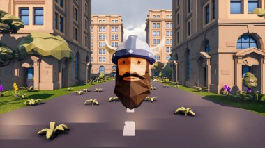 Landscape initiatives with microsites and problems for day-to-day 3d render