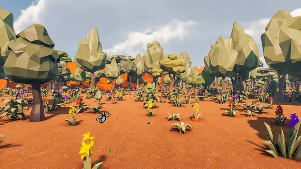 Landscape initiatives with microsites and problems for day-to-day 3d render