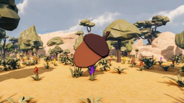 Landscape social with direct-to-consumer and containers for products 3d render