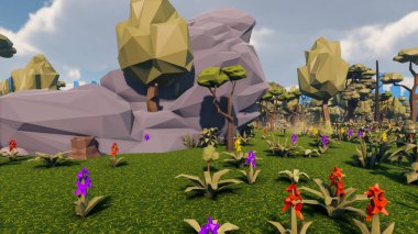 Landscape impactful with innovates and wellness and delivery 3d render