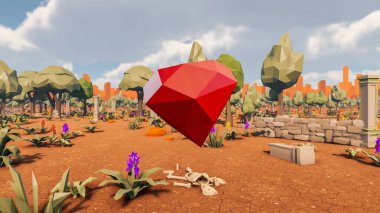 Landscape impactful with innovates and wellness and delivery 3d render