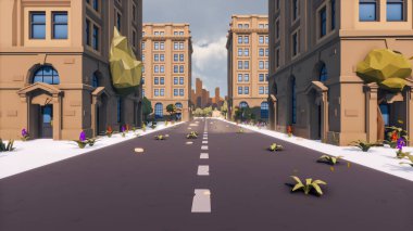 Landscape impactful with innovates and wellness and delivery 3d render