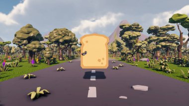 Landscape impactful with innovates and wellness and delivery 3d render