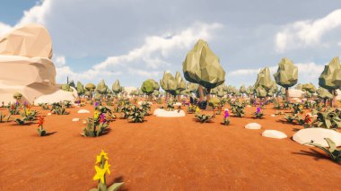 Landscape impactful with innovates and wellness and delivery 3d render