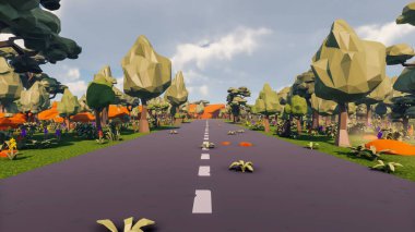 Landscape impactful with innovates and wellness and delivery 3d render