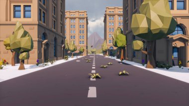 Landscape impactful with innovates and wellness and delivery 3d render