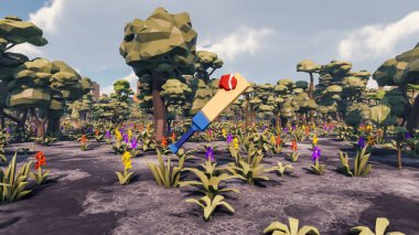 Landscape impactful with innovates and wellness and delivery 3d render