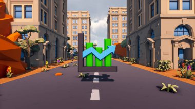 Landscape impactful with innovates and wellness and delivery 3d render