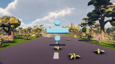 Landscape impactful with innovates and wellness and delivery 3d render