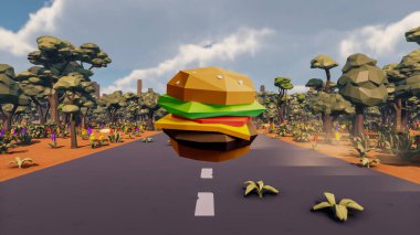 Landscape impactful with innovates and wellness and delivery 3d render