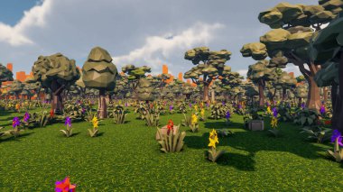 Landscape impactful with innovates and wellness and delivery 3d render