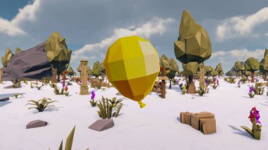 Landscape impactful with innovates and wellness and delivery 3d render