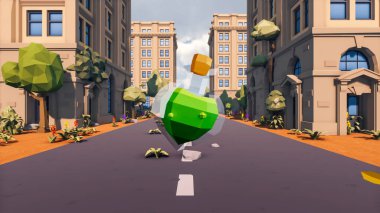 Landscape impactful with innovates and wellness and delivery 3d render