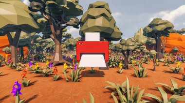 Landscape impactful with innovates and wellness and delivery 3d render