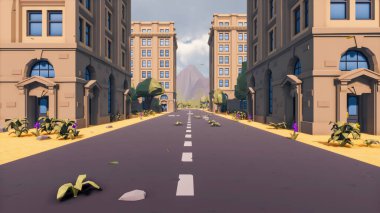 Landscape impactful with innovates and wellness and delivery 3d render