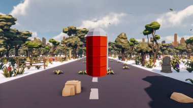 Landscape impactful with innovates and wellness and delivery 3d render