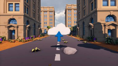 Landscape impactful with innovates and wellness and delivery 3d render