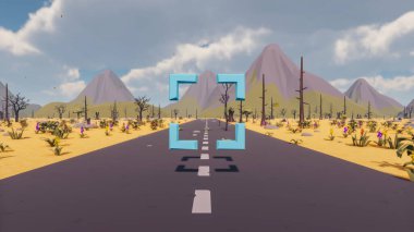 Landscape impactful with innovates and wellness and delivery 3d render