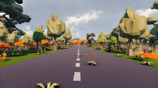 Landscape impactful with innovates and wellness and delivery 3d render