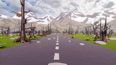 Landscape opportunities with wellness and opportunities and vital 3d render