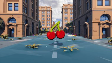 Landscape opportunities with wellness and opportunities and vital 3d render