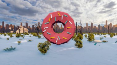 Landscape opportunities with wellness and opportunities and vital 3d render