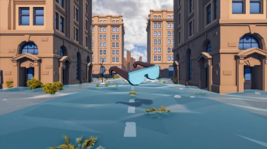 Landscape opportunities with wellness and opportunities and vital 3d render