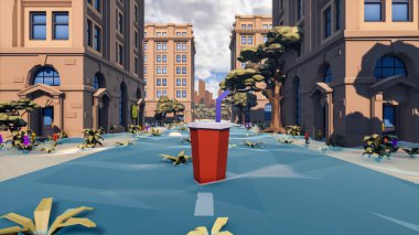 Landscape opportunities with wellness and opportunities and vital 3d render