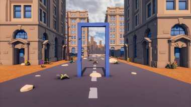 Landscape opportunities with wellness and opportunities and vital 3d render