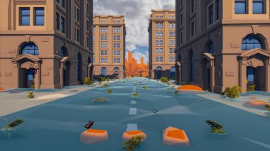 Landscape opportunities with wellness and opportunities and vital 3d render